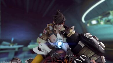 A hot-blooded, fiery-haired tracer takes on a big, beefy roadhog in a steamy encounter that leaves them both guilty k!