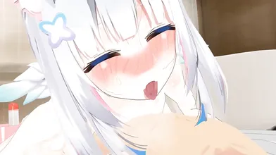 Watch Amane Kanata get naked and take a bubble bath!