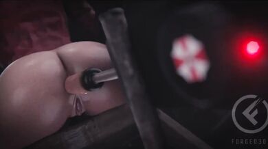 Watch as Claire Redfield edits her hentai porn video!