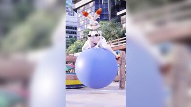 Piggyback Ride with a Toxic Bunny