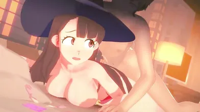 Watch as Akko Kagari and her friend Loluncc engage in a steamy lesbian encounter that will leave you breathless!