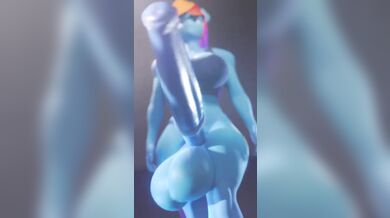 Overwatchs Dva Undergoes Intensive Training with Scargos Big Dick