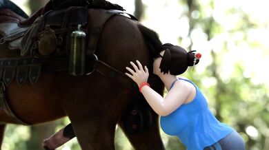 Hentai Riding Lesson with Mei - The Pleasure of a Horse (Bloggerman)