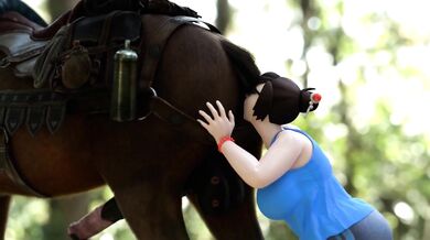 Hentai Riding Lesson with Mei - The Pleasure of a Horse (Bloggerman)