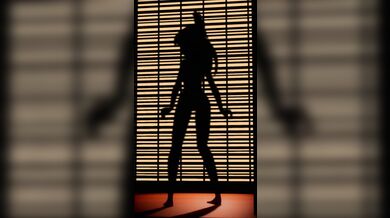 A sexy silhouette dance with Krag, the mysterious dancer! Watch as his muscular body moves to the beat in this erotic performance!