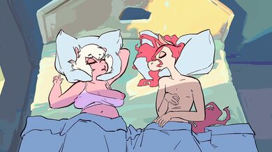 In the morning, Tabuley felt in a mood for something naughty