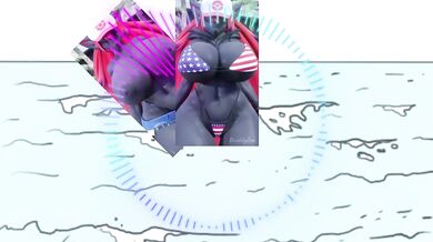 Sexy beach babes caught in the act by Zorua and Zoroark! A hot summer night with two sexy pokemon in paradise