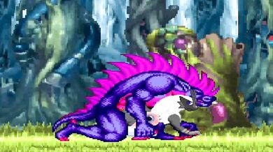 Blaziken Seduces and is Fucked by Kurofied Creature, Cumming Deep in a Nasty Knot!