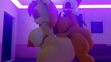 Rouge and Vanilla Fat Ass [magnetvox] are ready to make a mess in the kitchen