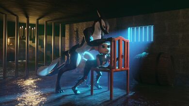 The furry ratchet and clank team of Angela cross and a whale embark on an adventure to save the galaxy from destruction