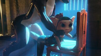 The furry ratchet and clank team of Angela cross and a whale embark on an adventure to save the galaxy from destruction