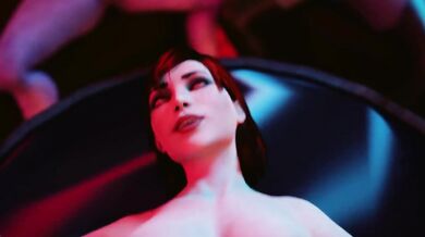 Mass Effect: FemShep Gets Caught in a Cap Overhill