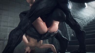 Watch Jill Valentine and her werewolf lover take on a group of attackers in this epic hentai movie - Noname55