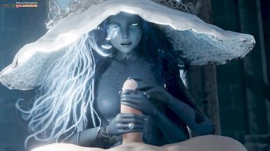 Watch as Ranni gives a hand job with sound effects in this hentai porn video!