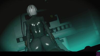 Hentai bio-engineered creature rides a hard cock in pornographic video content (revised)