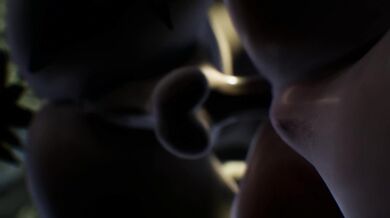 In the forest, Ellie enjoys her pregnant sex with her lover while surrounded by nature