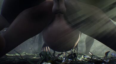 In the forest, Ellie enjoys her pregnant sex with her lover while surrounded by nature
