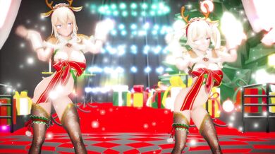 A group of young girls celebrate their holiday with a seductive dance, leaving everyone aroused