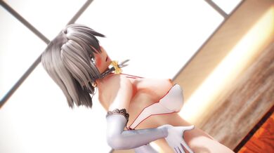 Sakuya the Conqueror gets a massive Mega-Load on her big tits in this incredible 3D animated porn video!