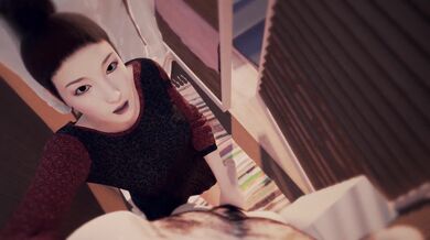 A beautiful and chubby Japanese girl, Chiyo, is featured in a highly animated adult film by Fatcat17 Studio