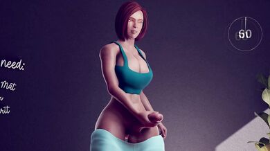 Rebounding Roughly with Ashley in 3D: A Workout Session Gone Wrong