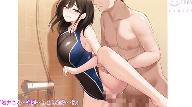 The Erotic Education of a Student by an Angry Aunt: Bakunyuu ga Nayami no Suiei Instructor Onee-san ga Erosugiru Kara Namahame Nakadashi