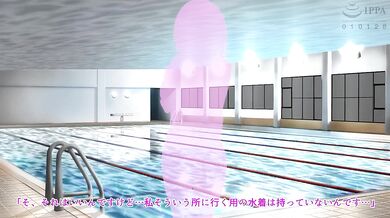 The Erotic Education of a Student by an Angry Aunt: Bakunyuu ga Nayami no Suiei Instructor Onee-san ga Erosugiru Kara Namahame Nakadashi