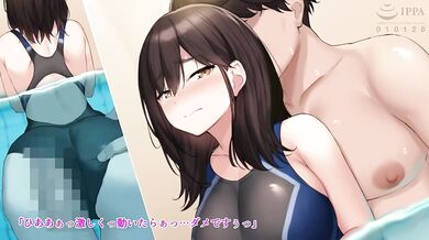 The Erotic Education of a Student by an Angry Aunt: Bakunyuu ga Nayami no Suiei Instructor Onee-san ga Erosugiru Kara Namahame Nakadashi