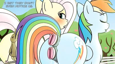 Rainbow Dash and Fluttershys Public Pussy Ejaculation - Jameshalt
