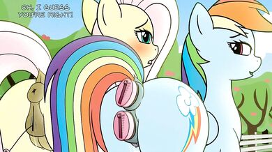 Rainbow Dash and Fluttershys Public Pussy Ejaculation - Jameshalt