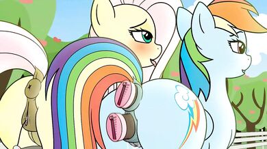 Rainbow Dash and Fluttershys Public Pussy Ejaculation - Jameshalt