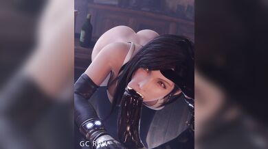 Watch Tifa Lockhart from Final Fantasy blowing a huge load into her mouth in this hot Blowjob scene!