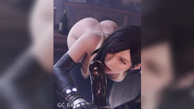 Watch Tifa Lockhart from Final Fantasy blowing a huge load into her mouth in this hot Blowjob scene!