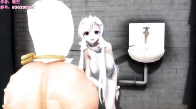 Blue-Eyed Hairy Slut Sao-Sky Gets Naughty in the Forest