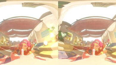 Watch the hot and sexy Urbosa from Legend of Zelda in a virtual reality environment as she blows you away with her oral skills!