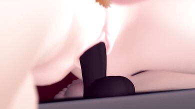 Watch this hot girl riding a giant mushroom dildo with great enthusiasm in full HD