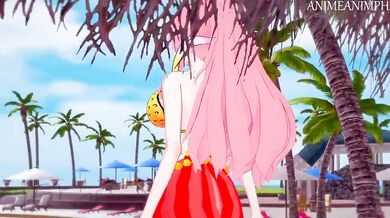 The Hottest Naked Beach Adventure With Shirahoshi And Luffy From One Piece