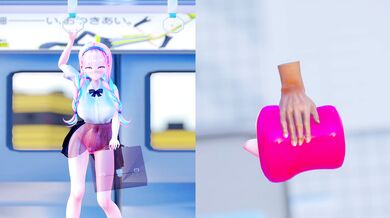 'Sharing the senses ~Magic masturbator version~ Aqua ver. [Futanari]'.