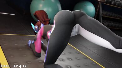'D.Va at the Gym: Demeaning Bodies - NSFW'