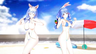 "Watch this hot MILF dance naked in a swimming pool while wearing a sexy bikini!"