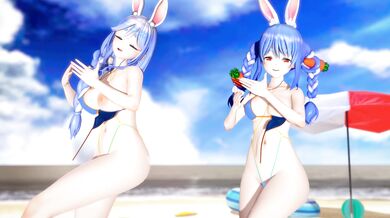 "Watch this hot MILF dance naked in a swimming pool while wearing a sexy bikini!"