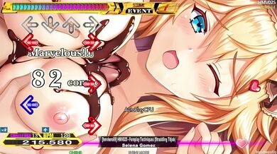 'NSFW: An intimate dance between two partners, featuring techno music and foreplay techniques such as straddling and titjob.'