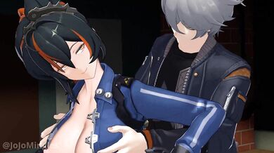 "MILF Jojo gets her ass pounded by a giant animated #!"