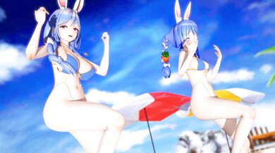 "Watch the Hentai Porn Video - '[4kmmd] Pekora Strip Video: Heart Pie Dancehall Swimsuit Ver' "