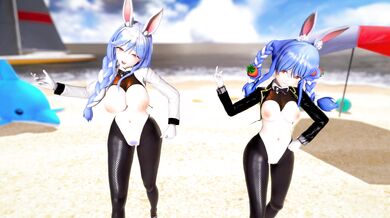 'PORN: Pekora's mother Heart-pie seduces her stepdaughter in a dancehall reverse bunny video'