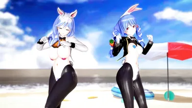 'PORN: Pekora's mother Heart-pie seduces her stepdaughter in a dancehall reverse bunny video'