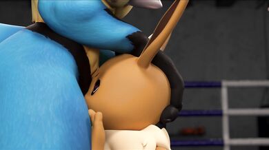 "One Night in the Forest of Dreams: Lucario, X and Eevee (Dirty Apples)"