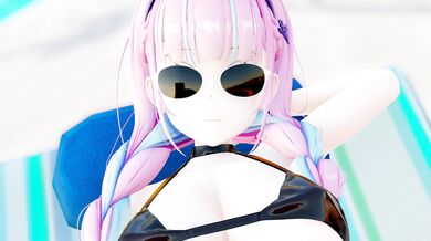 'Hentai Beach PORN with Minato Aqua ~HMV Series Part~ Have SEX on the beach!'