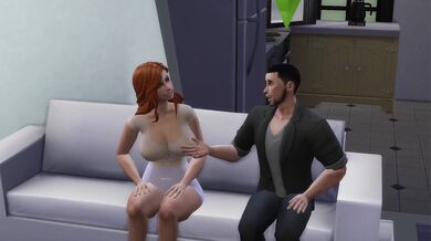 "Redheaded MILF takes on her husband with her secret lover in the next room."