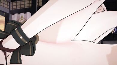 "Sexy maid gets nuked in her panties!"